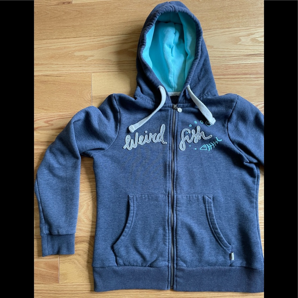 Weird Fish zipper sweatshirt womens